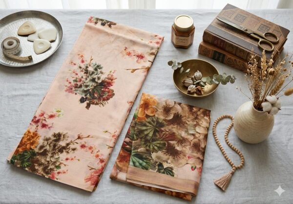 Chanderi 2-Piece Suit, Top and Duppatta