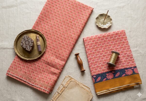 Chanderi 2-Piece Suit, Top and Duppatta