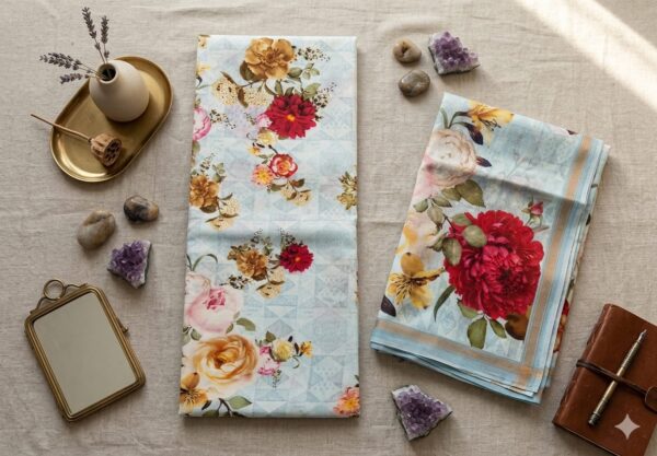 Chanderi 2-Piece Suit, Top and Duppatta