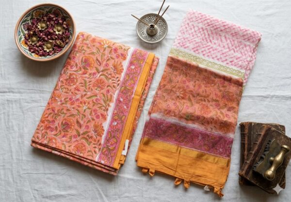 Cotton Unstitched 2-Piece Suit, Top and Duppatta