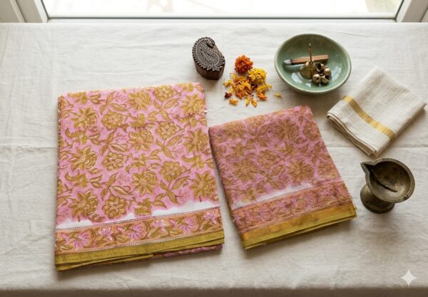 Cotton Unstitched 2-Piece Suit, Top and Duppatta